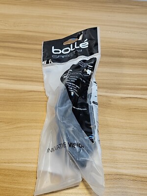 Bolle 40258 Rush+ Black Twilight Temples Anti-Fog Lens Safety Glasses (w/ Strap)