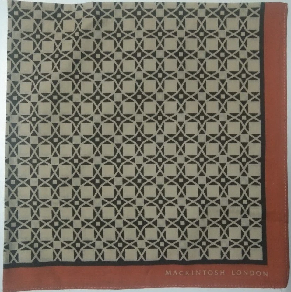 PAÑUELO USADO VINTAGE PATRÓN BANDANA ALGODÓN 20" BOLSILLO CUADRADO PAÑUELO HOMBRE Foto 2 de 2