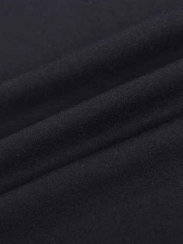 Camiseta de moda con estampado de letras para hombre - Top informal de manga corta cuello redondo - Ligera - Imagen 5 de 8
