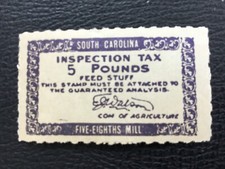 ICOLLECTZONE  US South CarolinaState Revenue FE9 VF NH