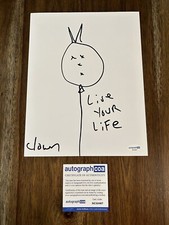 ‘Clown’ Shawn Crahan Signed Autographed 8.5x11 Sketch ‘Slipknot’ Drummer ACOA