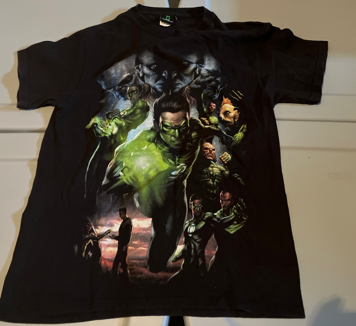 Men's Green Lantern Ryan Reynolds Black T Shirt Original DC Tag