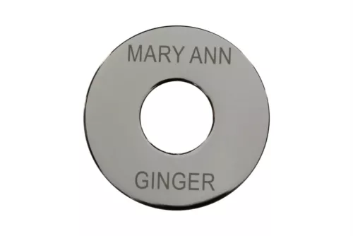 Custom Laser Etched Metal Toggle Switch Plate Ring for Gibson Les Paul Guitars