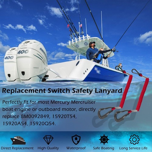 Boat Kill Switch Safety Lanyard 8M0092849 for Mercury Mercruiser Outboard Motor - Picture 7 of 19