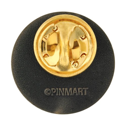 PinMart's Antique Gold Capricorn Zodiac Goat Symbol Lapel Pin - Picture 3 of 3