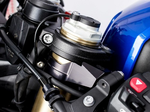 COPPIA SEMIMANUBRI GP-LIGHT 550 NERO GILLES TOOLING 55MM PER BMW S 1000 RR 2019- - Foto 2 di 3