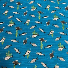 80510-102 - 100% cotton print fabric - Ocean Life - Fish