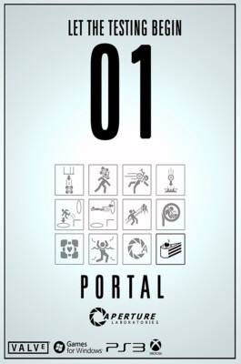 Portal 2 PS3 XBOX 360 Premium POSTER MADE IN USA - POR001