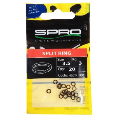 Spro Split Ring Matt Black Splitring Sprengringe verschiedene Größen Schwarz