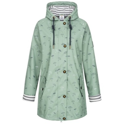 Maritimer Damen Regenmantel Friesennerz Gr 34 -54 #ankerglutbucht wasserdicht