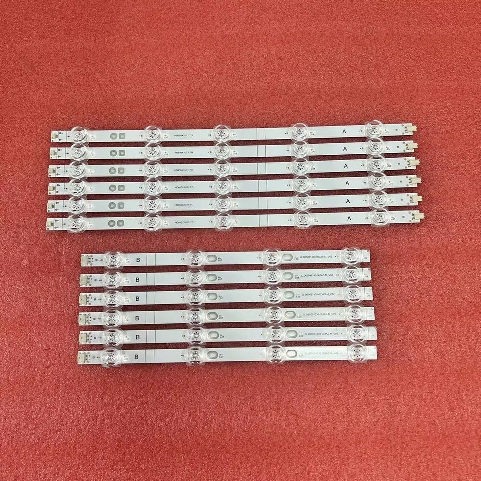 Bande LED Pour TV Thomson 65P65US, TCL 65DP600, Etc. – Lot De 6 Bandes, Rétroéclairage écran – Compatibilité à Vérifier Avant Achat