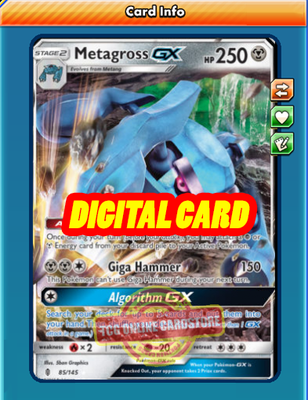 Metagross GX 85/145 for Pokemon TCG Online (PTCGO, Digital Card) | eBay