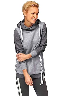 KangaROOS Damen Sweatshirt mit Kapuze Hoodie (Grau, 36/38) X0276