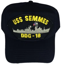USS SEMMES DDG-18 HAT NAVY SHIP CHARLES F ADAMS CLASS DESTROYER GUIDED MISSILE