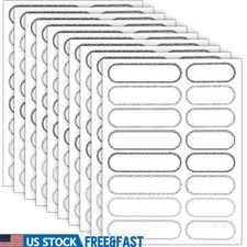 Waterproof Name Stickers 160Pcs Labels Bottles Easy Peel Off Self Laminating New