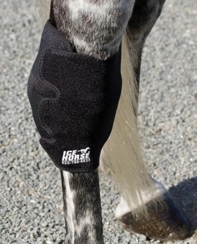 Envoltura de corvejón de hielo (única) para terapia equina con 3 bolsas de hielo para poni - Imagen 2 de 8