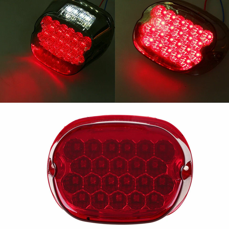 Lanterna traseira de freio traseira de LED 12V para Harley-Davidson Dyna Street Bob FXDB - Imagem 2 de 4