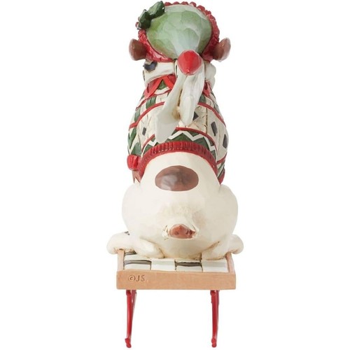 Jim Shore Heartwood Creek Highland Glen Dog on Sled Dashing Downhill Figurine - Picture 3 of 6