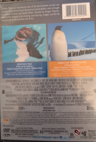 DOLPHIN TALE & MARCH OF THE PENGUINS DVD HARRY CONNICK JR ASHLEY JUDD-NEW SEALED - 第 2/2 張圖片