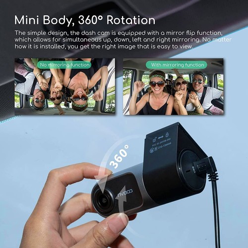 COOAU 2.5K Dual Dash Cam Front and Inside,Build-in GPS WiFi,Dash Camera for Car - Picture 40 of 44