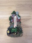  Farm Decor Green John Deere Outdoor Wall Thermometer Porch Barn Resin 7.25"