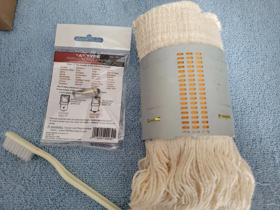 PERFECTION 780,790,770-1-A,525M,730,735,750, PAVIO AQUECEDOR DE QUEROSENE,IGNITER,BRUSH+ - Imagem 4 de 4