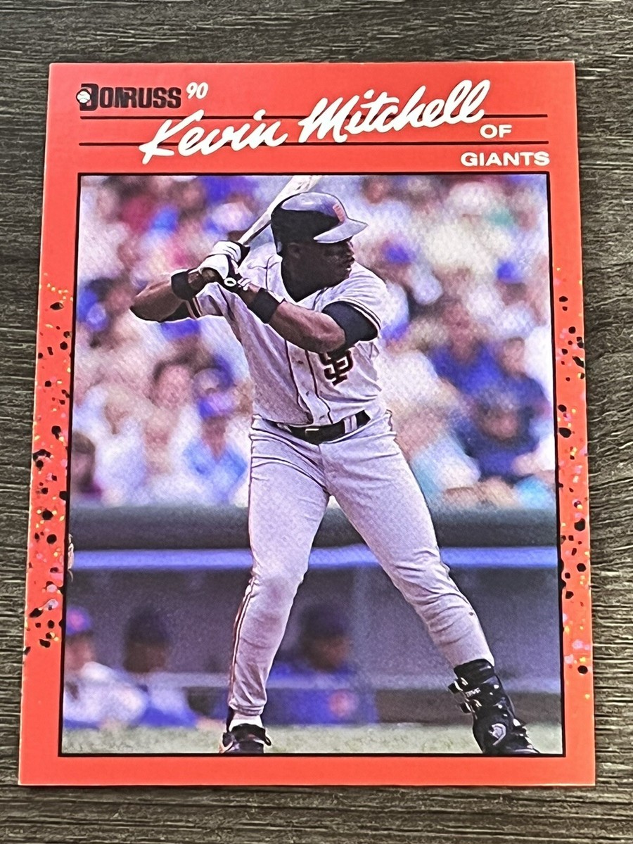 ERROR NO DOT 1990 DONRUSS BASEBALL CARD #98 KEVIN MITCHELL ERROR NO DOT 1990 DONRUSS BASEBALL CARD #98 KEVIN MITCHELL