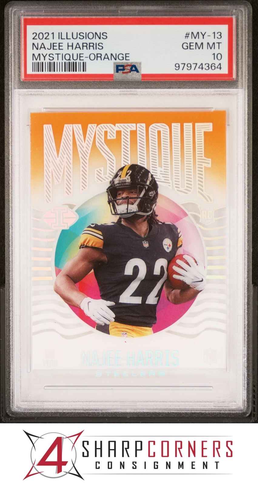 Najee Harris Panini Illusions Mystique #MY13 Orange