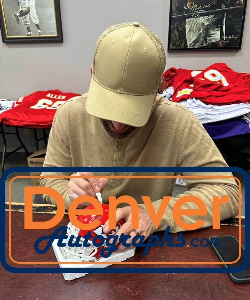 Minicasco autografiado por Jared Allen de los Kansas City Chiefs BAS 40107 Foto 4 de 4