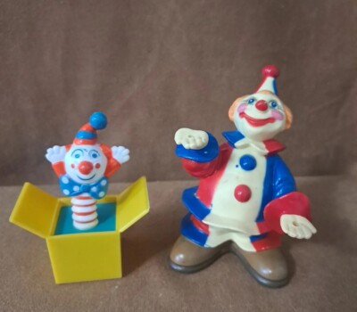 Vintage Cake Topper Jack In The Box Party Supplies Clown