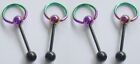 14g 5/8" koosh, flexi, retainers, gems 959 Mixed Tongue Rings Straight barbells