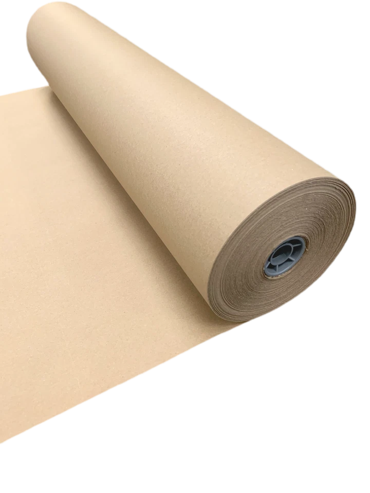 100gsm Heavy Duty Brown kraft wrapping parcel packaging paper roll 900mm x 220m - Image 3 of 4