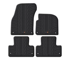 TRAVALL All Weather Floor Mats for Range Rover Evoque 2011-2018 Premium Rubber