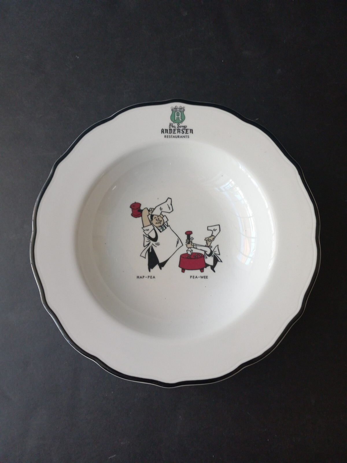 Vintage ANDERSON'S SPLIT PEA SOUPRoadside Restaurant Porcelain Bowl