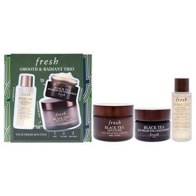 Smooth And Radiant Trio by Fresh for Women - 3 Pc 0.6oz Facial Treatment Esse...
