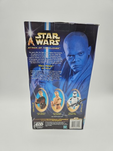 NEW MACE WINDU 12" FIGURE (2002) ⭐🔥 Sealed Star Wars Attack of the Clones - Picture 3 of 6