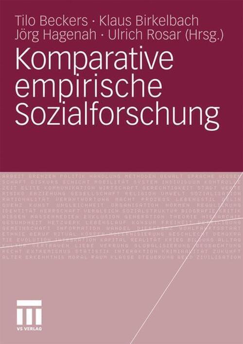 Thumbnail - Komparative Empirische Sozialforschung | Tilo Beckers (u. A.) |