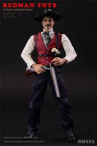 1/6 REDMAN TOYS Actionfigur Sammler 12 Zoll Tombstone Doc Cowboy RM052 053 054 - Bild 18 von 29