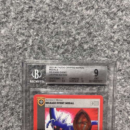 Metazoo Release Event Medal BGS 9 Mint Cryptid Nation Kickstarter 1st Edition KS - Picture 2 of 6