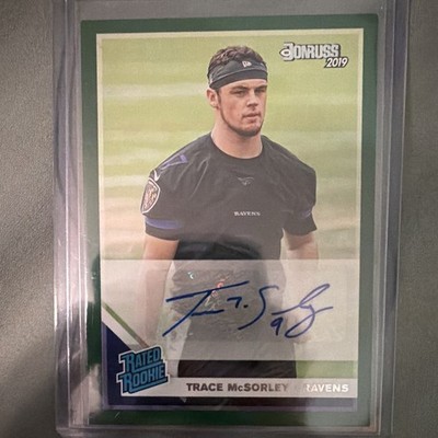 Panini 2019 Donruss Trace McSorley Rated Rookie #346 Baltimore Ravens NFL
