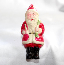 Vtg Celluloid Santa Claus Christmas Decoration Japan 4 For Sleigh Ornament