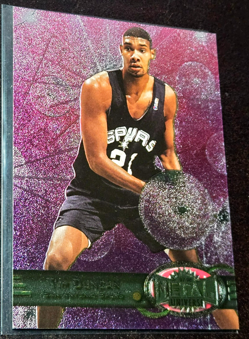 1997-98 Metal Universe Tim Duncan #66 (RC) San Antonio Spurs ROOKIE HOF NM-MT