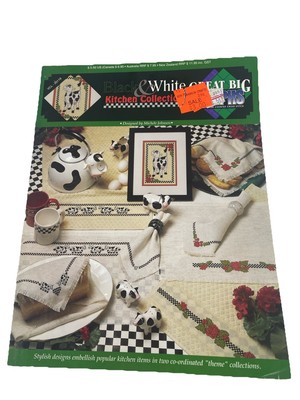 Cow Farms Country Farmhouse Kitchen Collection charted Cross Stitch Pattern book