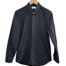 Taylor Stitch The Jack Shirt Mens 38 Coal Donegal Button Down Shirt