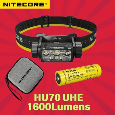 Nitecore HC70 UHE USB-C Charging 1600 Lumen LED Stirnlampe Headlight