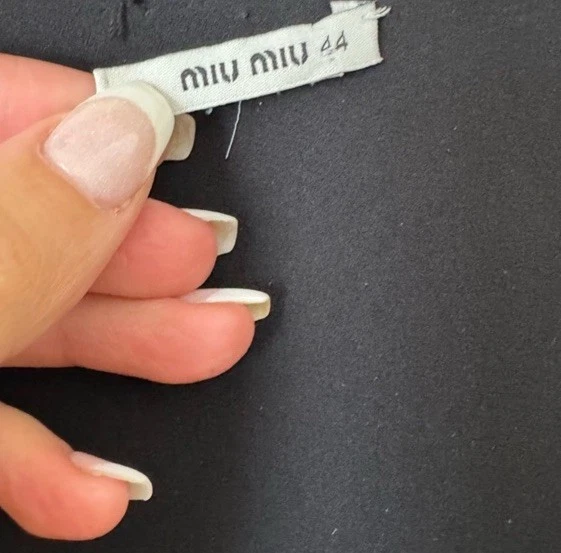 Abito Miu Miu Nero Chic Tg 44