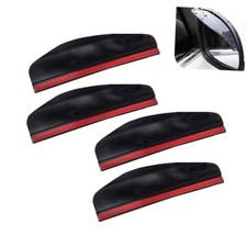 4 PCS Car Rear View Mirror Rain Visor, PVC Side Mirror Rain Eyebrow, Self