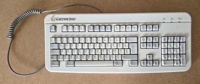 Retro | Gateway 2000 Tastatur (1994) | Modell 2189013-13-002 | QWERTZ | Geprüft!