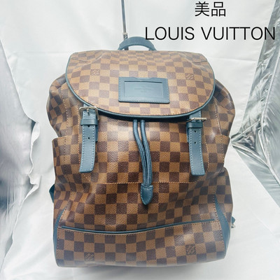 louis vuitton backpack japan LOUIS VUITTON Damier Runner Backpack in good condition from Japan