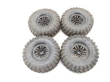 4x Traxxas Canyon Trail TRX-4 Traxx Defender 1.9" Crawler Tires & Wheels Used